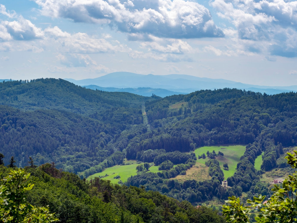Widok na góry ze Stronia Śląskiego