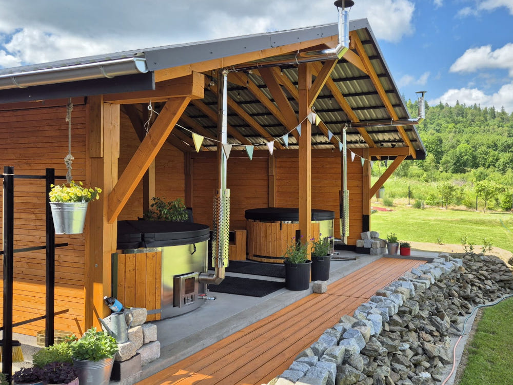 Widok z tarasu Miodówki