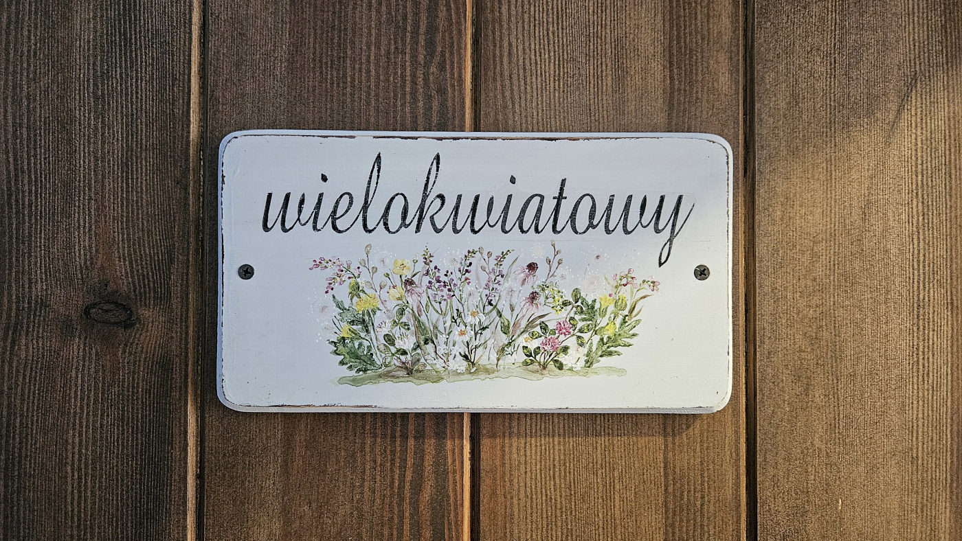 Wejście do pokoju wielokwiatowego pensjonatu Miodówka