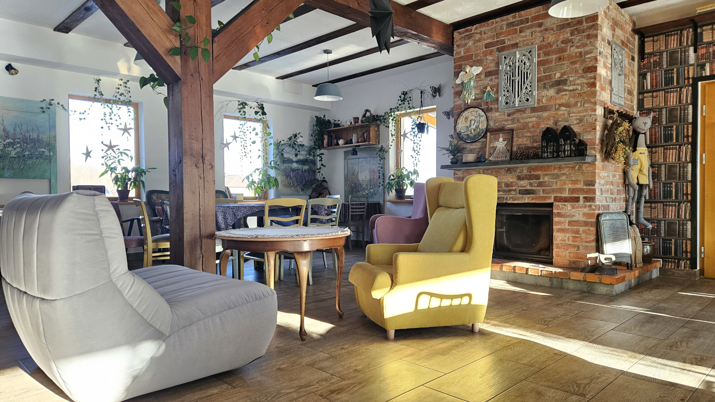 Widok na salę pensjonatu Miodówka