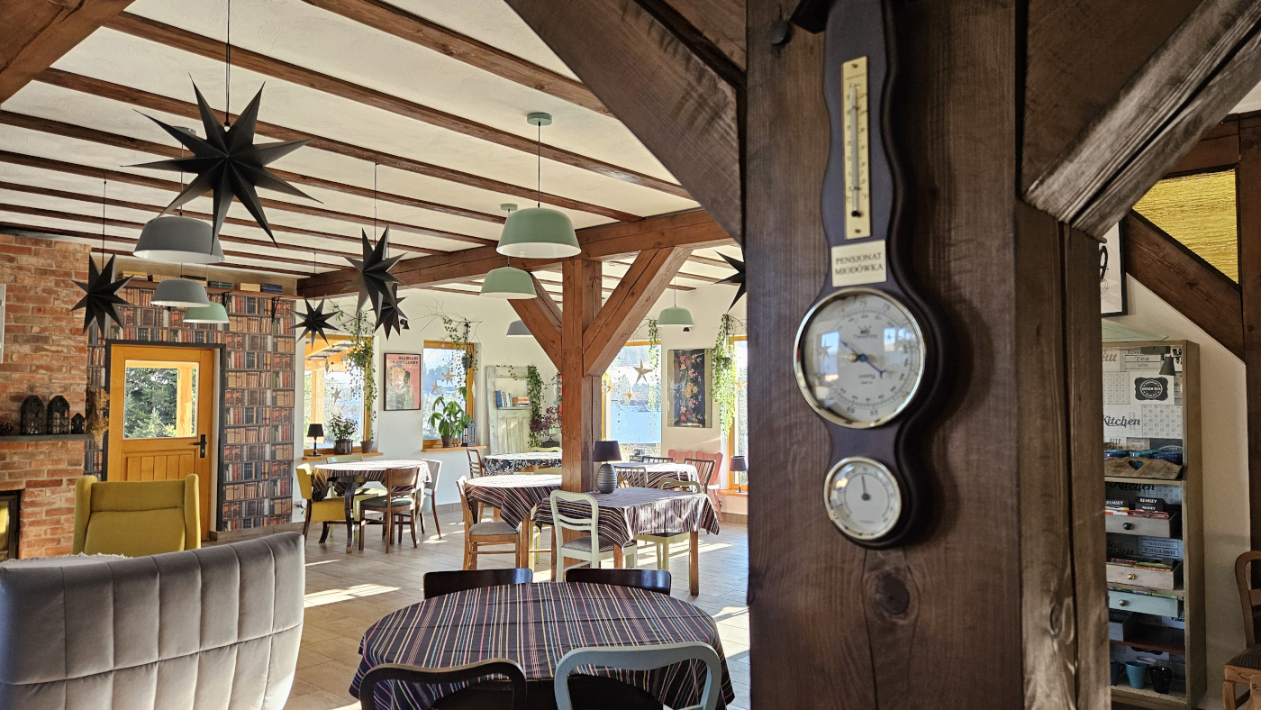 Widok na salę pensjonatu Miodówka