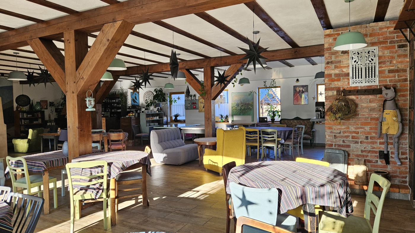 Widok na salę pensjonatu Miodówka