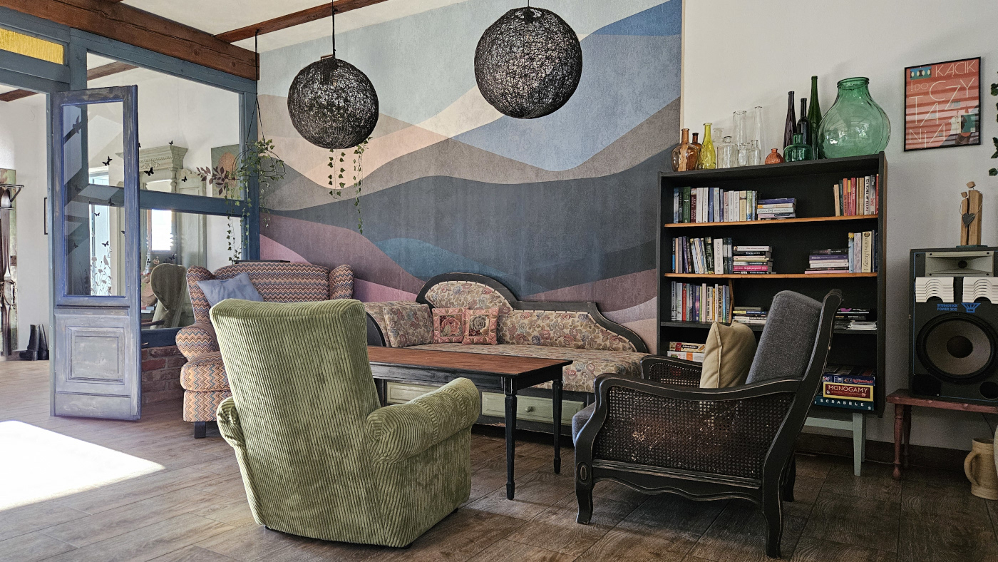 Widok na salę pensjonatu Miodówka